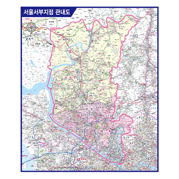 롯데글로벌로지스 서울서부지점 관내도 (제작사례)