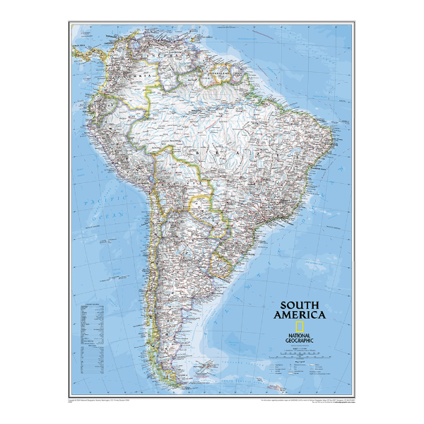 내셔널지오그래픽 남아메리카 코팅 78cmx110cm